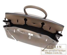 Hermes　Birkin bag 35　Taupe grey　Togo leather　Silver hardware