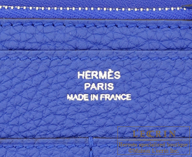 Hermes　Dogon GM　Blue electric　Togo leather　Silver hardware