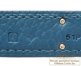 Hermes　Birkin bag 30　Colvert/Colvert blue　Clemence leather　Silver hardware