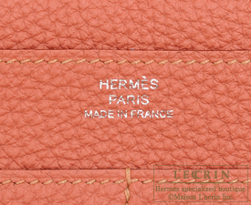 Hermes　Dogon LONG　Rosy　Togo leather　Matt silver hardware