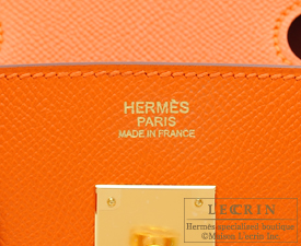 Hermes　Birkin bag 30　Orange　Epsom leather　Gold hardware