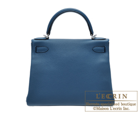 Hermes　Kelly bag 28　Colvert　Clemence leather　Silver hardware