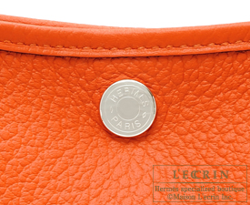 Hermes　Garden Party bag 30/TPM　Feu/Fire orange　Country leather　Silver hardware