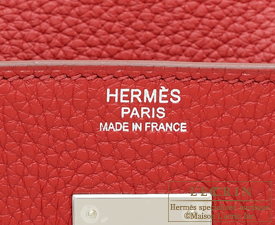 Hermes Lindy Clemence 30 Rouge Garance - US