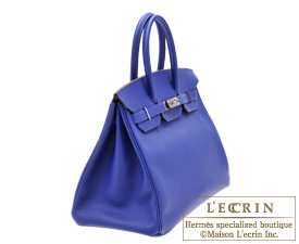 Hermes　Birkin bag 35　Blue electric　Epsom leather　Silver hardware