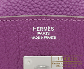 Hermes　Birkin bag 30　Anemone　Togo leather　Silver hardware