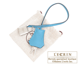 Hermes　Birkin bag 35　Turquoise blue　Togo leather　Silver hardware