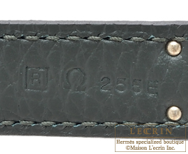 Hermes　Birkin bag 35　Vert fonce　Togo leather　Silver hardware