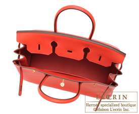 Hermes　Birkin bag 35　Rouge pivoine　Clemence leather　Gold hardware