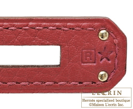 Hermes　Kelly bag 28　Rouge garance　Clemence leather　Silver hardware