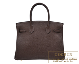 Hermes　Birkin bag 30　Cacao/Cacao brown　Togo leather　Silver hardware