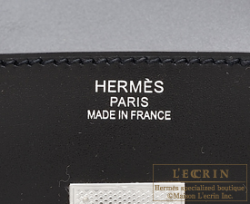 Hermes　Birkin bag 35　Black　Box calf leather　Guilloche hardware
