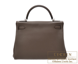 Hermes　Kelly bag 32　Ecorce　Togo leather　Silver hardware