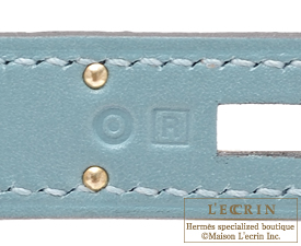 Hermes　Birkin bag 35　Ciel　Tadelakt leather　Silver hardware