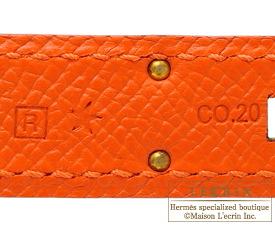 Hermes　Birkin bag 30　Feu　Epsom leather　Gold hardware