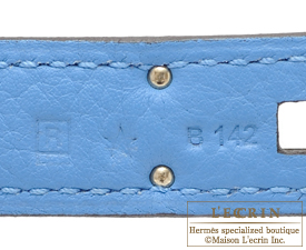 Hermes　Birkin bag 35　Blue paradise　Clemence leather　Silver hardware