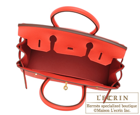 Hermes　Birkin bag 30　Rouge pivoine　Togo leather　Gold hardware