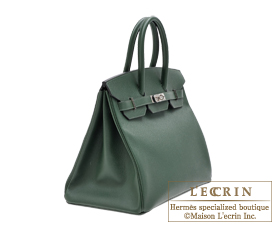Hermes　Birkin bag 35　Vert anglais　Epsom leather　Silver hardware