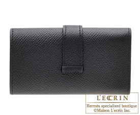 Hermes　Bearn Key case/4 key holder　Black　Epsom leather　Gold hardware