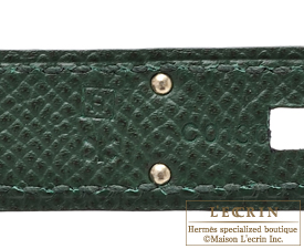 Hermes　Birkin bag 30　Vert anglais　Epsom leather　Silver hardware