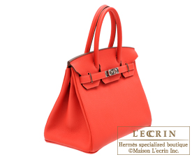 Hermes　Birkin bag 30　Rouge pivoine　Togo leather　Silver hardware