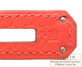 Hermes　Kelly bag 28　Rose jaipur　Clemence leather　Silver hardware