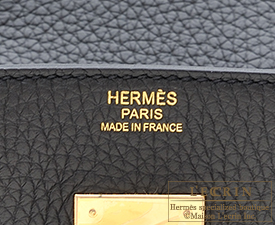 Hermes　Birkin bag 30　Plomb　Clemence leather　Gold hardware