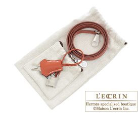 Hermes　Kelly bag 28　Brique　Epsom leather　Silver hardware