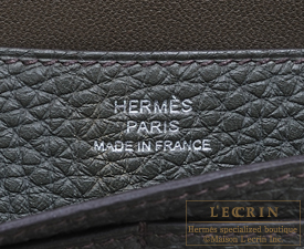 Hermes　Dogon LONG　Olive green/Vert Olive　Togo leather　Silver hardware