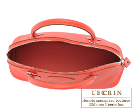 Hermes　Bolide bag 31　Rose jaipur/Indian pink　Clemence leather　Silver hardware