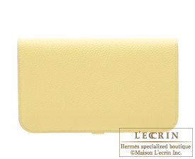 Hermes　Dogon GM　Jaune poussin　Togo leather　Silver hardware