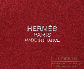 Hermes　Bolide bag 31　Ruby　Clemence leather　Silver hardware