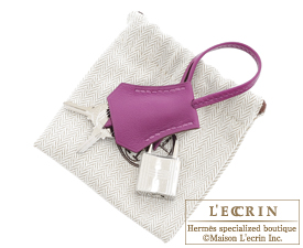 Hermes　Birkin bag 25　Anemone　Swift leather　Silver hardware