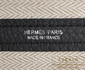 Hermes　Garden Party bag TPM　Plomb　Negonda leather　Silver hardware