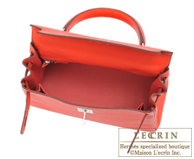 Hermes Kelly 28 Retourne in Rouge Pivoine