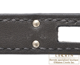 Hermes　Birkin bag 25　Graphite　Swift leather　Silver hardware