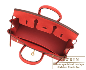 Hermes　Birkin bag 25　Rouge pivoine　Togo leather　Gold hardware