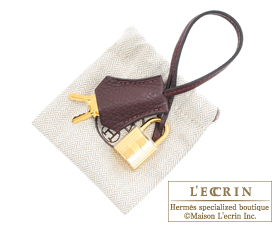 Hermes　Birkin bag 30　Prune/Plum purple　Clemence leather　Gold hardware
