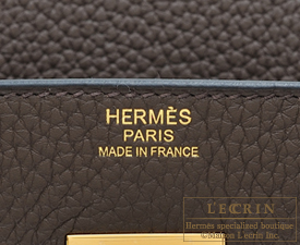 Hermes Birkin Bag Togo Leather Gold Hardware In Coffee