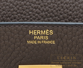 Hermes　Birkin bag 30　Cafe/Coffee　Clemence leather　Gold hardware