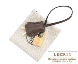 Hermes　Birkin bag 30　Cafe/Coffee　Clemence leather　Gold hardware