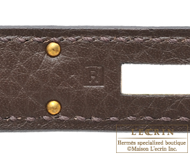 Hermes　Kelly bag 28　Cafe　Clemence leather　Gold hardware