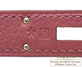 Hermes　Birkin bag 35　Bois de rose/Rose wood　Fjord leather　Silver hardware