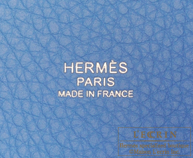 Hermes　Picotin Lock　Touch bag PM　Blue paradise　Clemence leather/　Swift leather　Silver hardware
