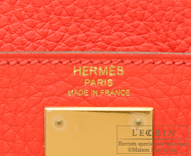Hermes　Kelly bag 28　Rose jaipur　Clemence leather　Gold hardware