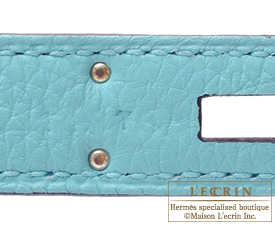 Hermes　Birkin bag 35　Blue atoll　Togo leather　Silver hardware