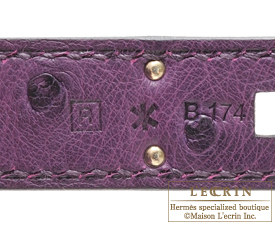 Hermes　Birkin bag 30　Violet　Ostrich leather　Silver hardware