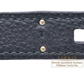 Hermes　Birkin bag 30　Blue indigo　Clemence leather　Silver hardware