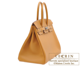 Hermes　Birkin bag 35　Natural sable　Clemence leather　Silver hardware