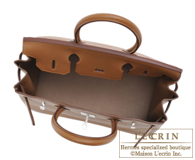 Hermes　Birkin bag 30　Alezan　Clemence leather　Silver hardware